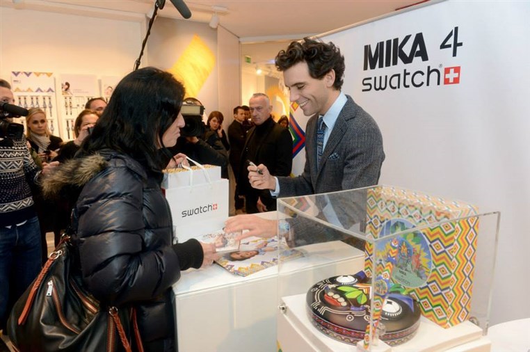 Mika Swatch Signing